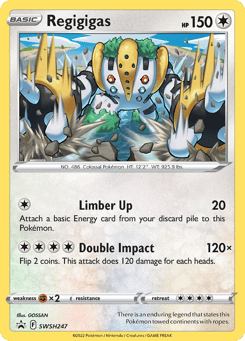 Regigigas SWSH247 SWSH Black Star Promos