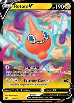 Rotom V SWSH257 SWSH Black Star Promos