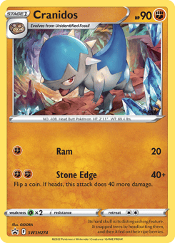 Cranidos SWSH274 SWSH Black Star Promos