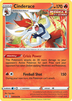 Cinderace SWSH278 SWSH Black Star Promos