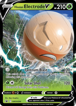Hisuian Electrode V SWSH294 SWSH Black Star Promos