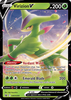 Virizion V SWSH295 SWSH Black Star Promos