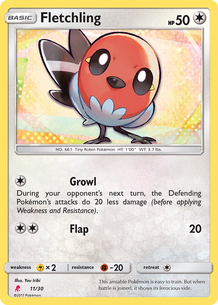 Fletchling 11/30 SM Trainer Kit Lycanroc