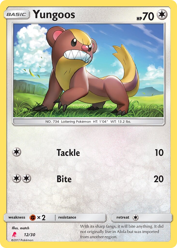 Yungoos 12/30 SM Trainer Kit Lycanroc