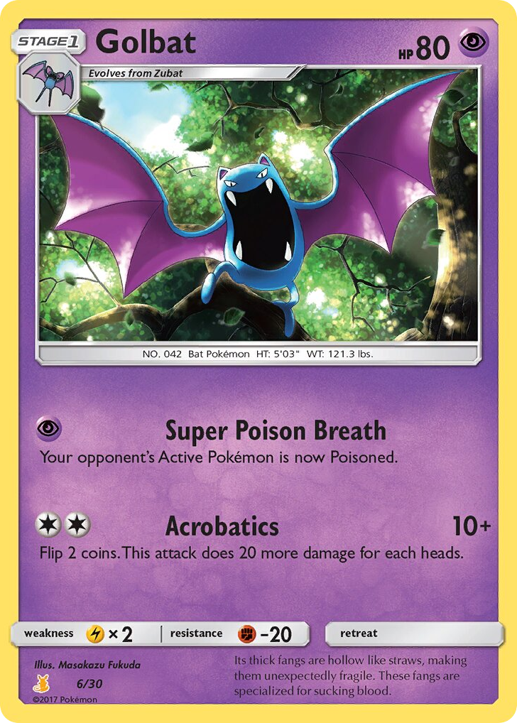 Golbat 6/30 SM Trainer Kit Alolan Raichu
