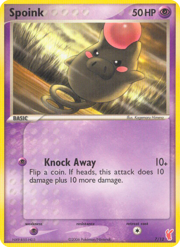 Spoink 7/12 EX Trainer Kit 2 Plusle