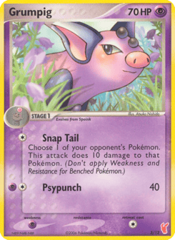 Grumpig 3/12 EX Trainer Kit 2 Plusle