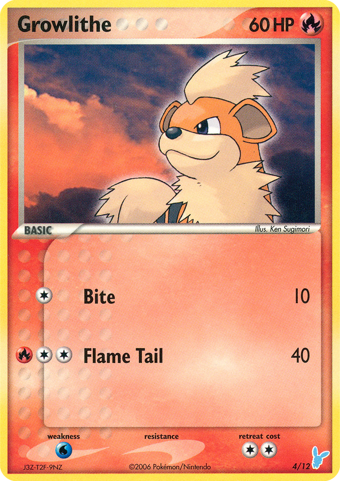 Growlithe 4/12 EX Trainer Kit 2 Minun