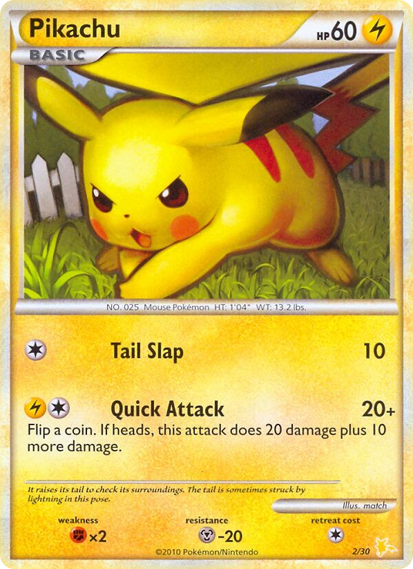 Pikachu 2/30 HGSS Trainer Kit Raichu