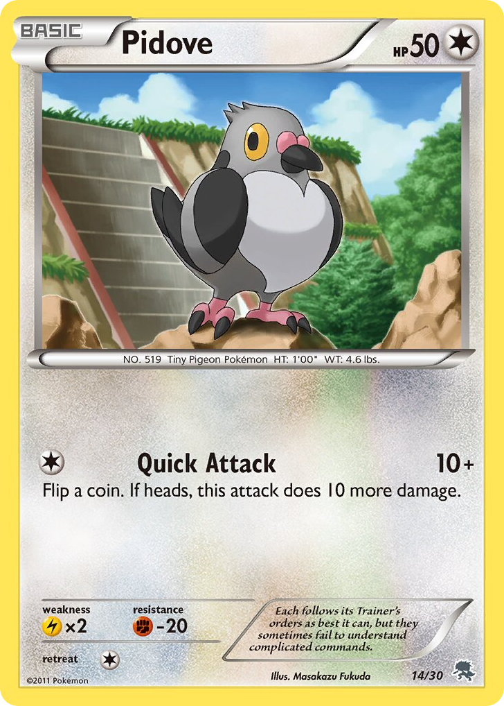 Pidove 14/30 BW Trainer Kit Zoroark