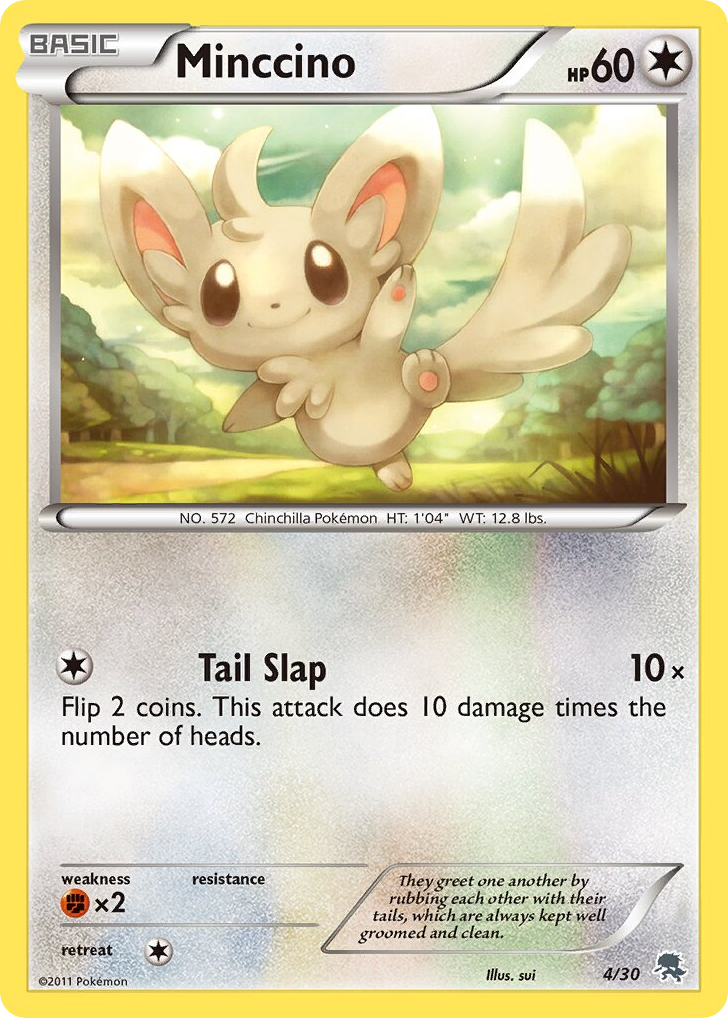 Minccino 4/30 BW Trainer Kit Zoroark