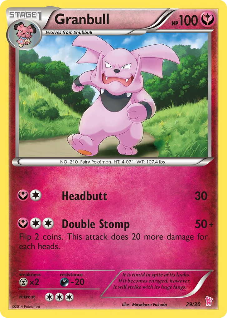 Granbull 29/30 XY Trainer Kit Sylveon
