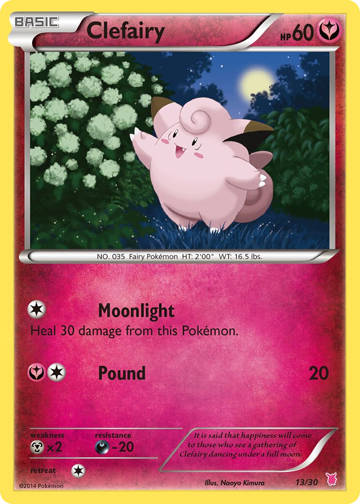 Clefairy 13/30 XY Trainer Kit Wigglytuff