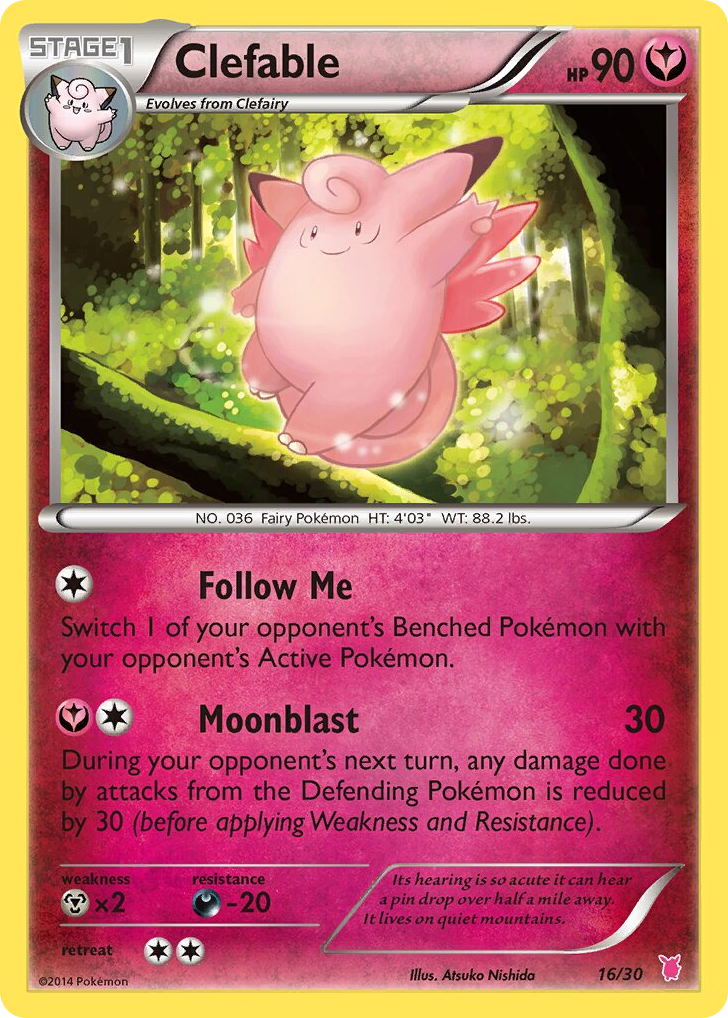 Clefable 16/30 XY Trainer Kit Wigglytuff
