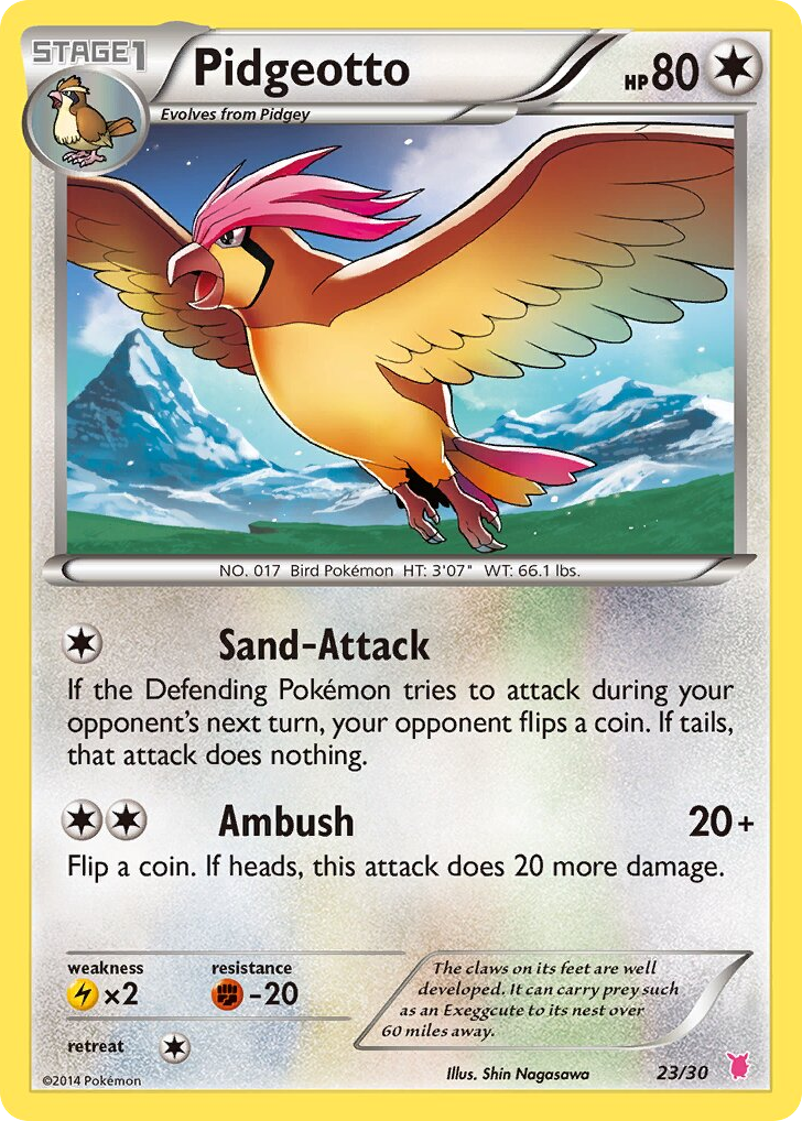 Pidgeotto 23/30 XY Trainer Kit Wigglytuff