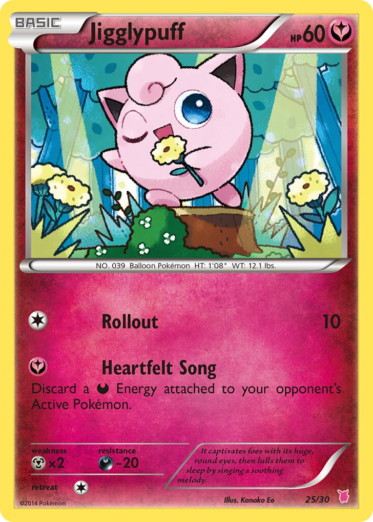 Jigglypuff 25/30 XY Trainer Kit Wigglytuff