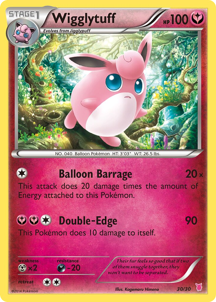 Wigglytuff 30/30 XY Trainer Kit Wigglytuff
