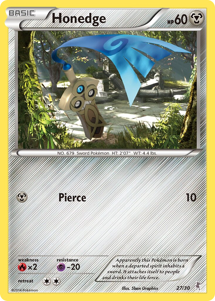 Honedge 27/30 XY Trainer Kit Bisharp