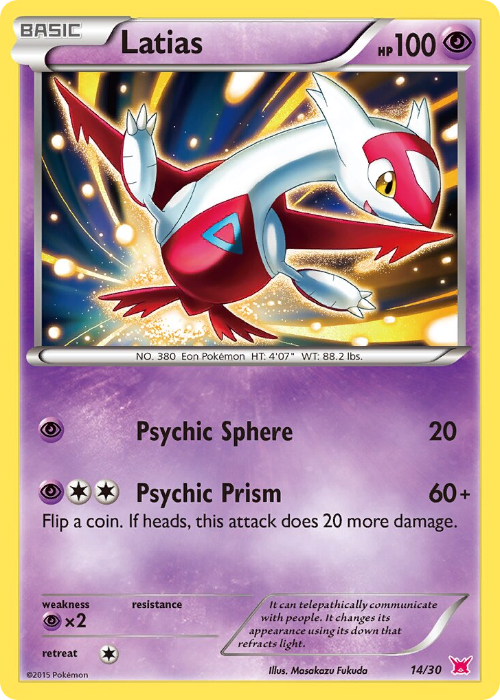 Latias 14/30 XY Trainer Kit Latias