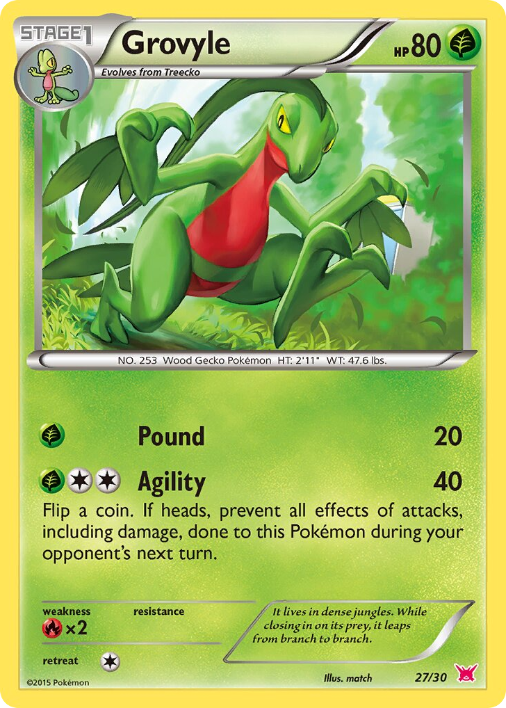 Grovyle 27/30 XY Trainer Kit Latias