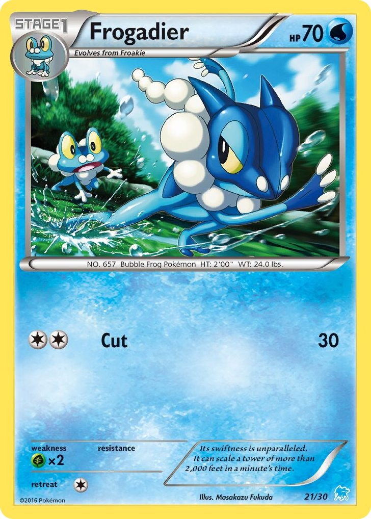 Frogadier 21/30 XY Trainer Kit Suicune