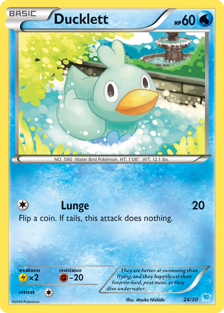 Ducklett 24/30 XY Trainer Kit Suicune