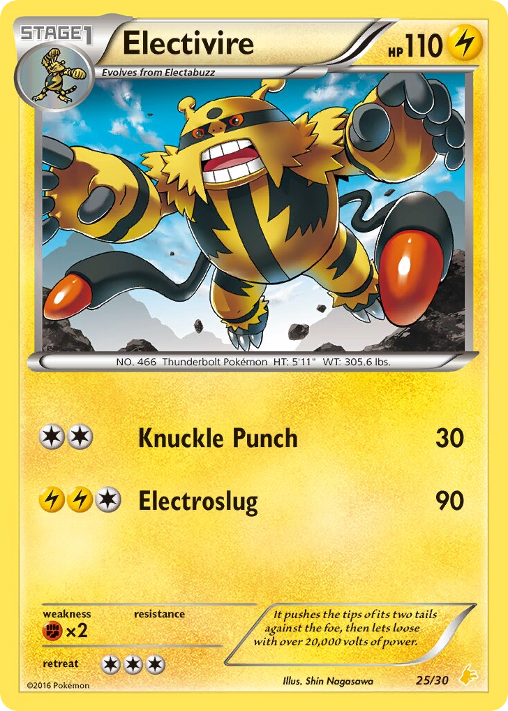 Electivire 25/30 XY Trainer Kit Pikachu Libre