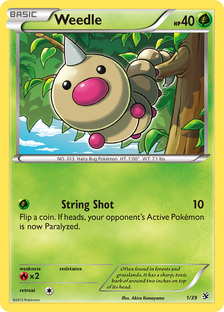 Weedle 1/39 Kalos Starter Set