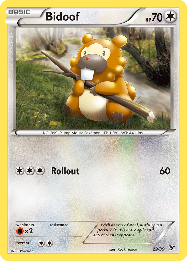 Bidoof 29/39 Kalos Starter Set