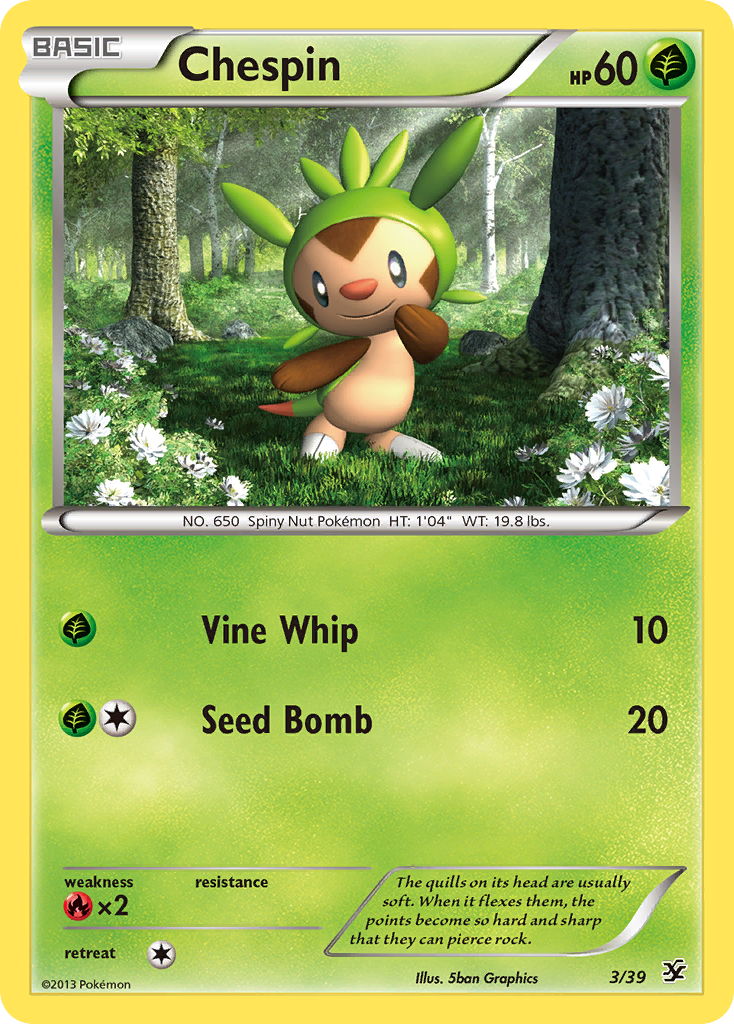 Chespin 3/39 Kalos Starter Set