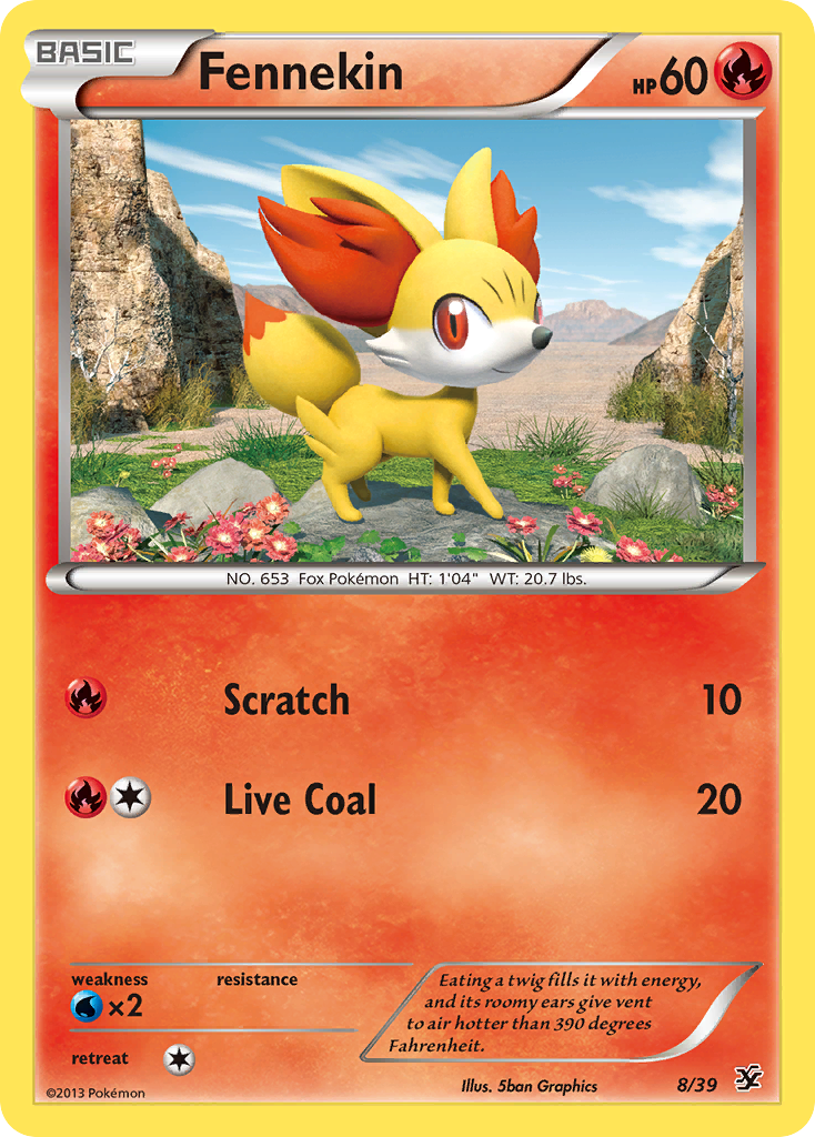 Fennekin 8/39 Kalos Starter Set