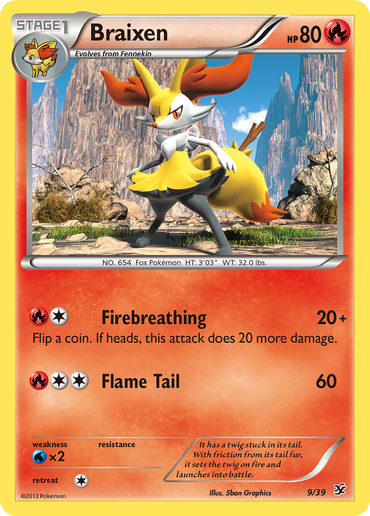 Braixen 9/39 Kalos Starter Set