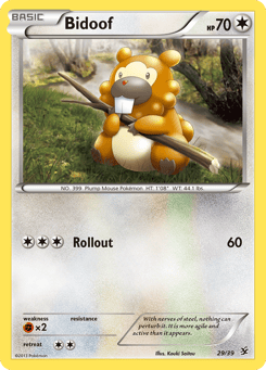 Bidoof 29/39 Kalos Starter Set