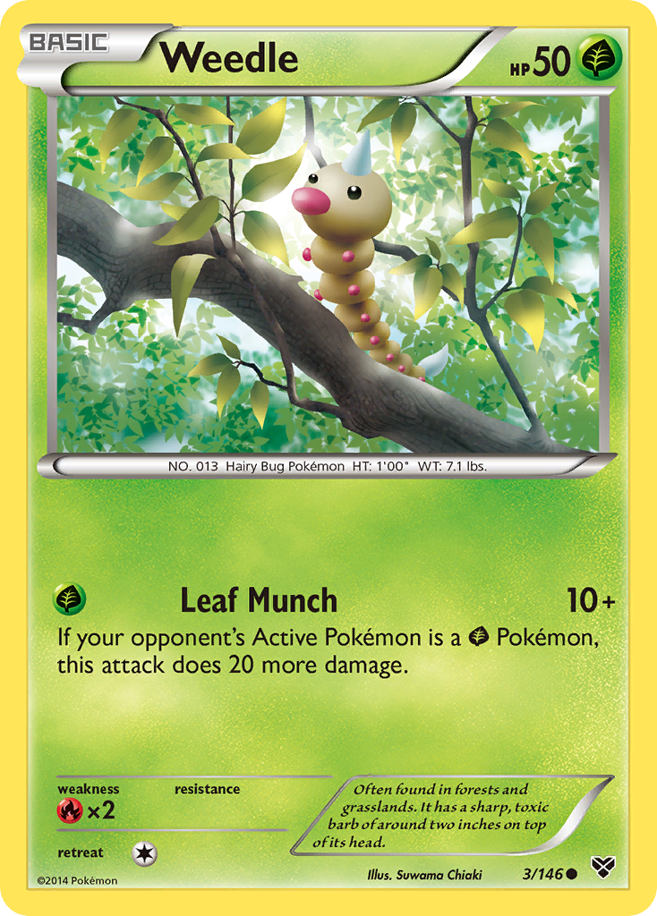 Weedle 3/146 XY