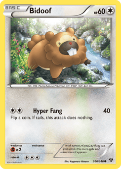 Bidoof 106/146 XY