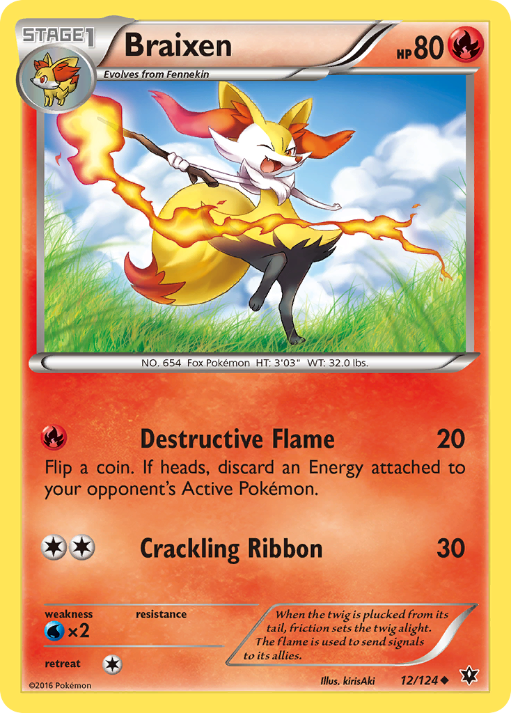 Braixen 12/124 Fates Collide