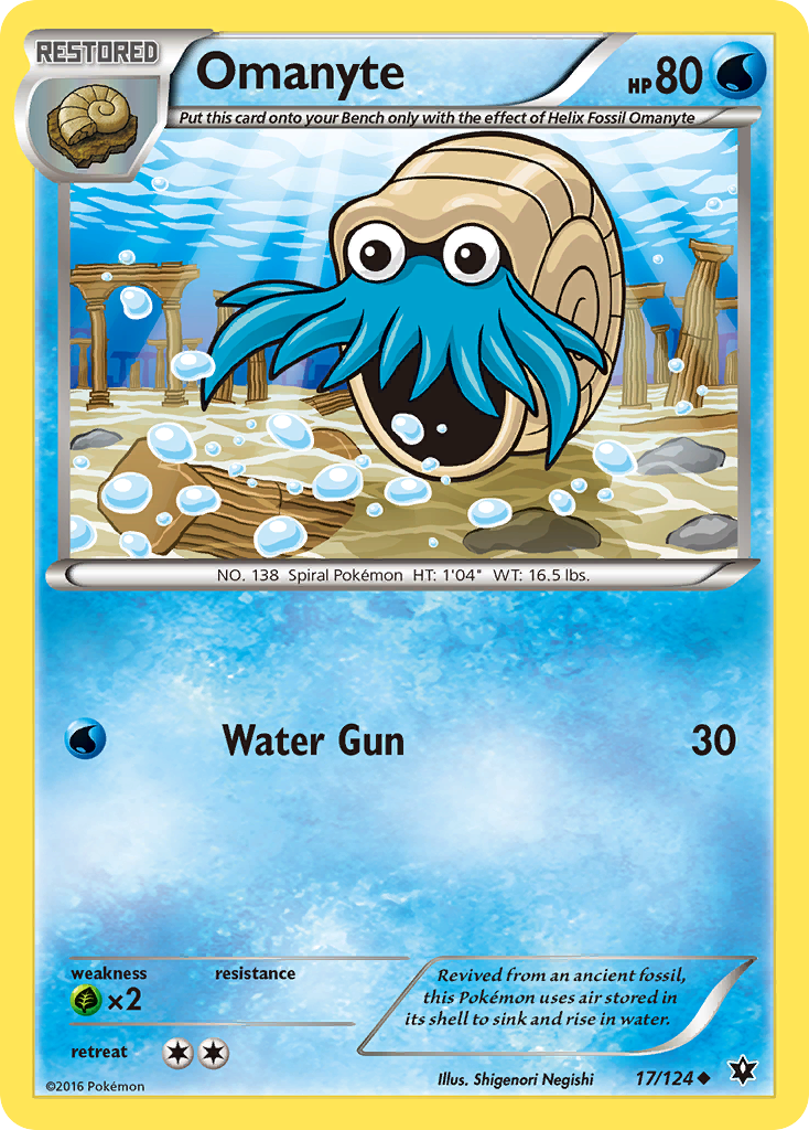 Omanyte 17/124 Fates Collide