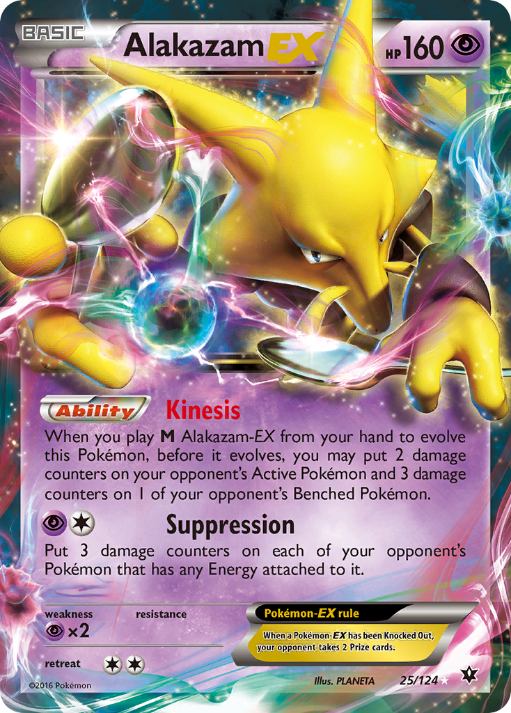 Alakazam-EX 25/124 Fates Collide
