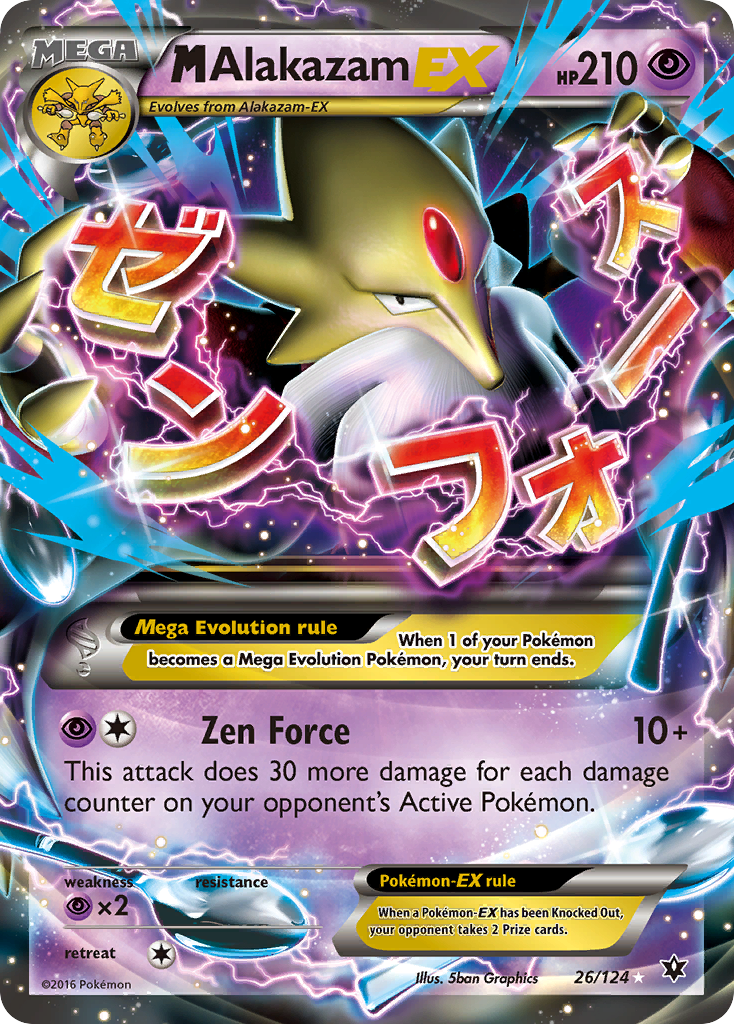 M Alakazam-EX 26/124 Fates Collide