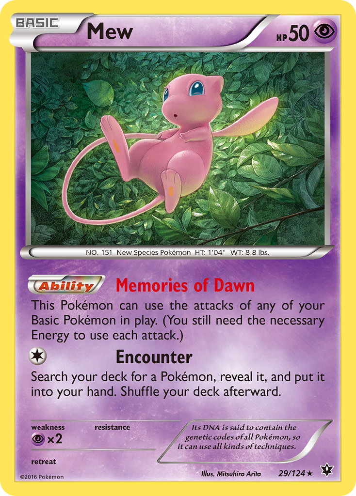Mew 29/124 Fates Collide
