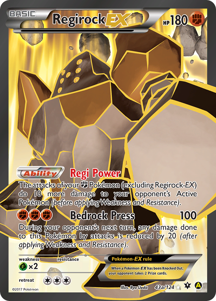 Regirock-EX 43a/124 Fates Collide