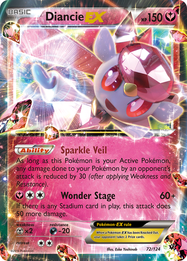 Diancie-EX 72/124 Fates Collide
