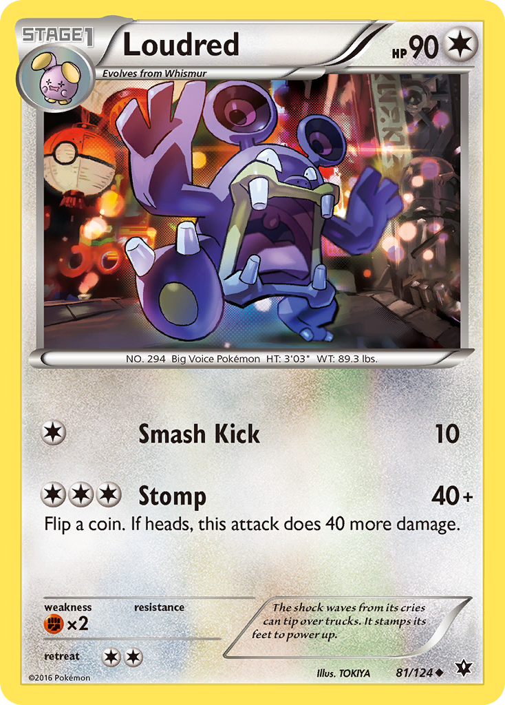Loudred 81/124 Fates Collide