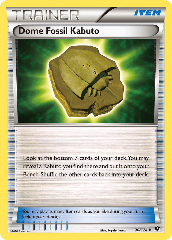 Dome Fossil Kabuto 96/124 Fates Collide