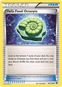 Helix Fossil Omanyte 102/124 Fates Collide