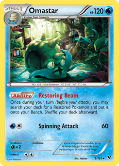 Omastar 18/124 Fates Collide