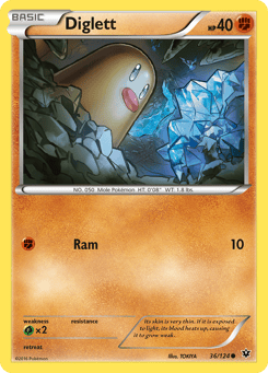 Diglett 36/124 Fates Collide