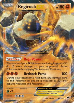 Regirock-EX 43/124 Fates Collide