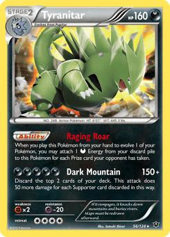 Tyranitar 56/124 Fates Collide
