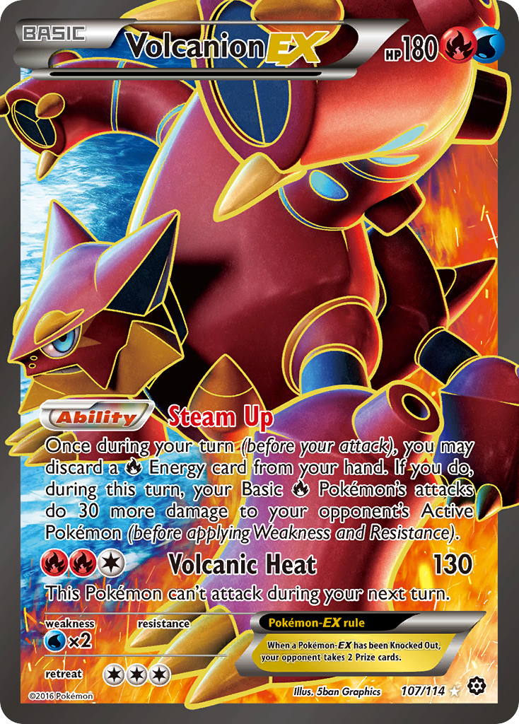 Volcanion-EX 107/114 Steam Siege